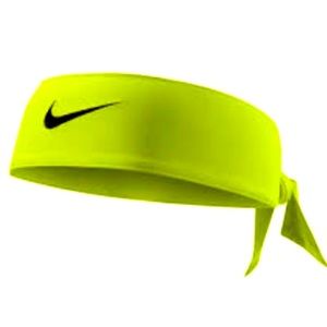 -Neon Yellow Head Tie Nike Headband